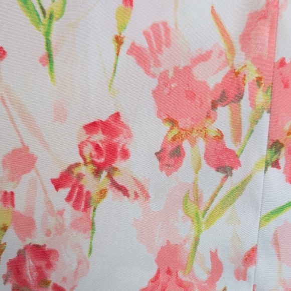 Alyx Floral Midi Dress - Pink and White - Picture 4 of 7